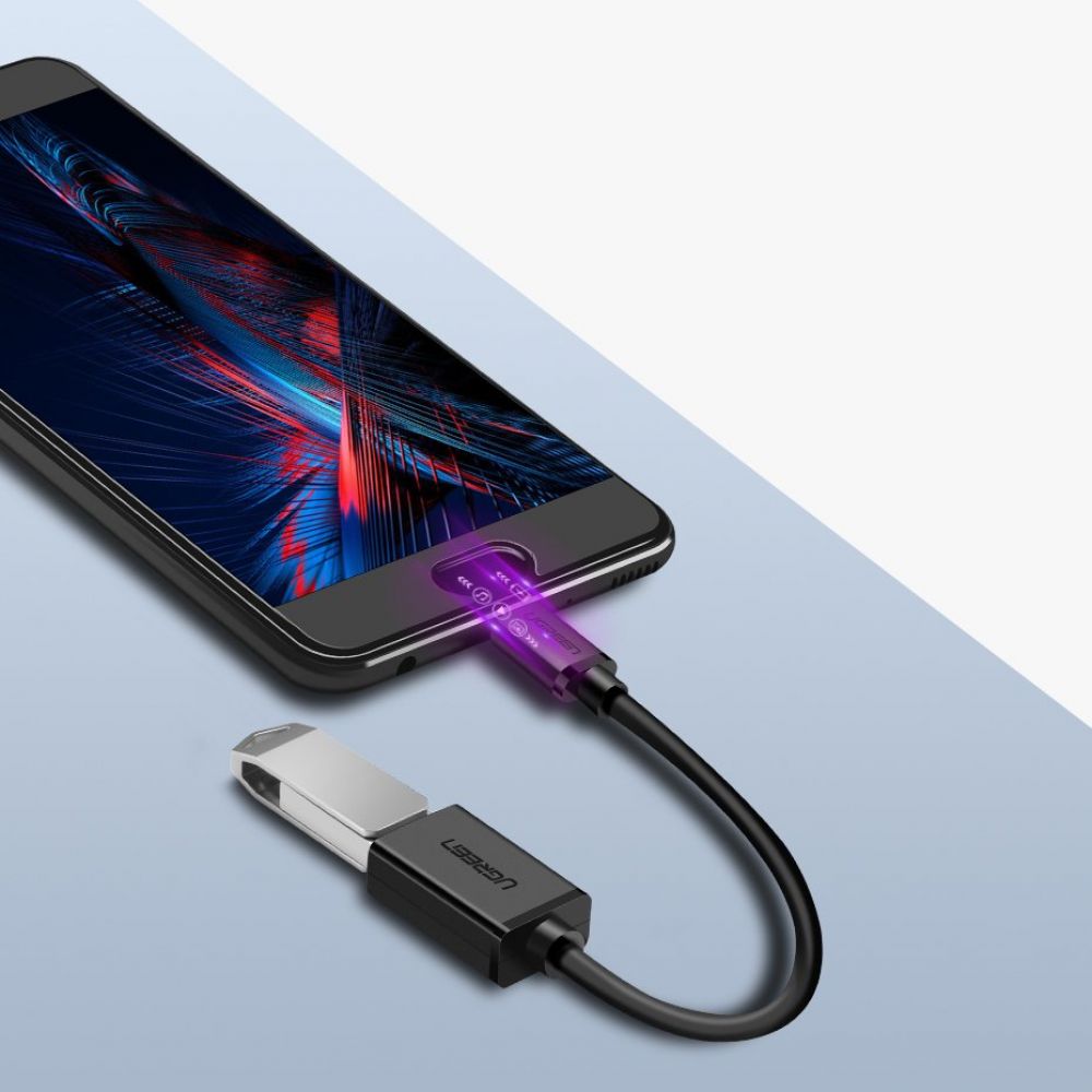 USB-C till USB-A OTG-adapter UGREEN US154, svart 
