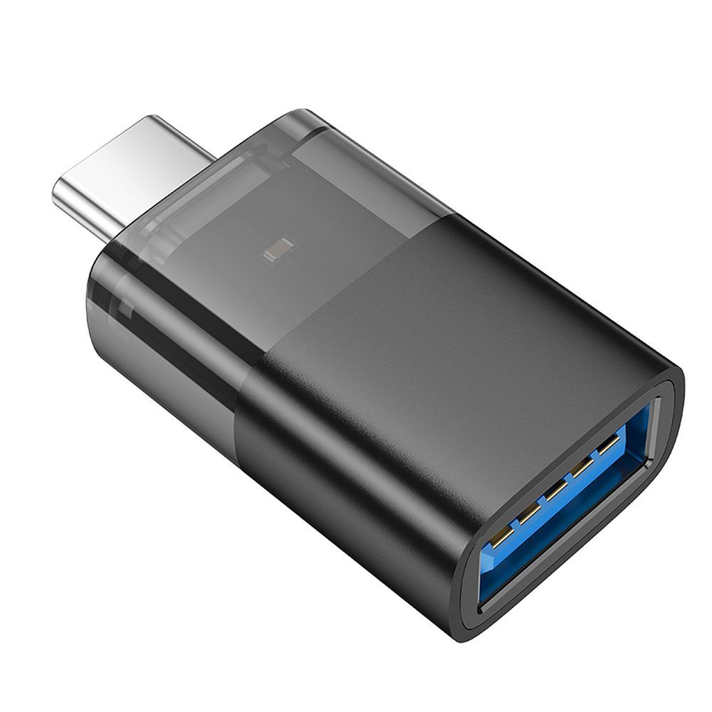 OTG-adapter USB-C - USB-A HOCO UA36B, Svart