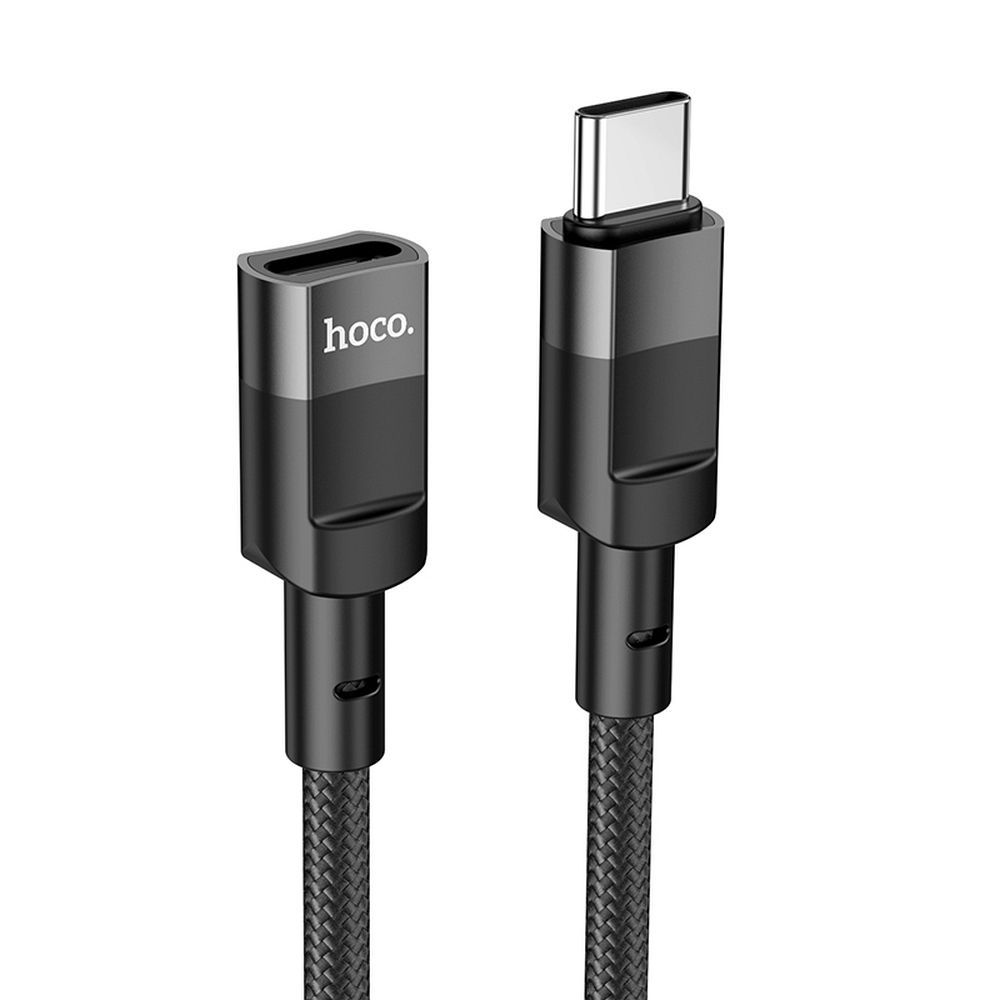 Data- och laddningsadapter USB-C - USB-C HOCO U107, 1.2m, Svart