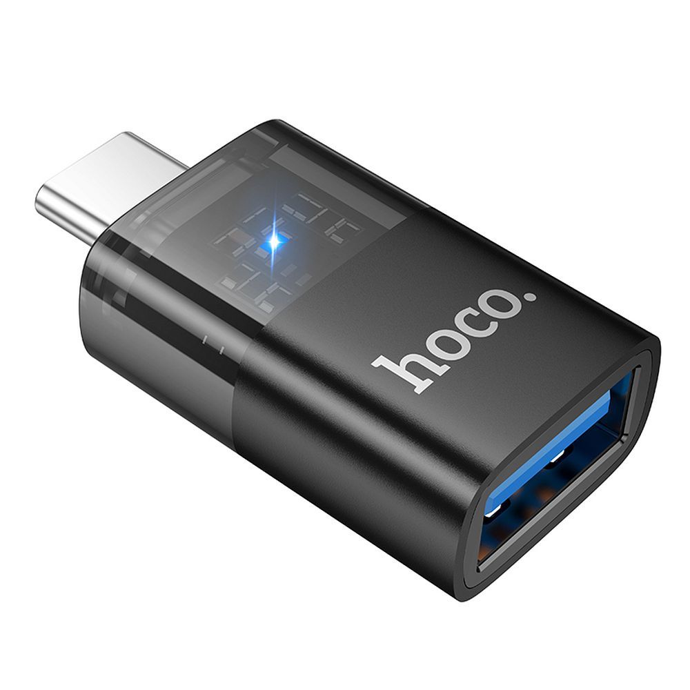 OTG-adapter USB-C - USB-A HOCO UA36B, Svart