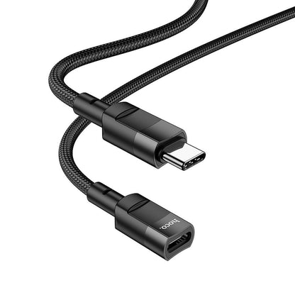 Data- och laddningsadapter USB-C - USB-C HOCO U107, 1.2m, Svart
