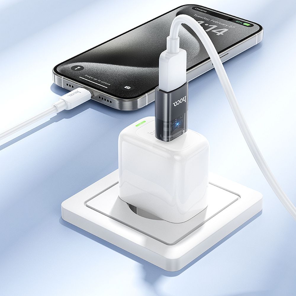 OTG-adapter USB-C - USB-A HOCO UA36B, Svart