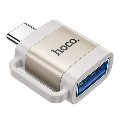 OTG-adapter USB-C - USB-A HOCO UA31C, Grå