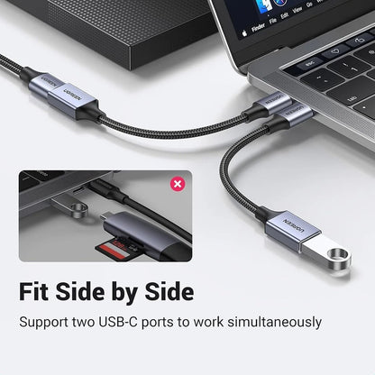 OTG-adapter USB-C - USB-A UGREEN US378 (70889), Grå
