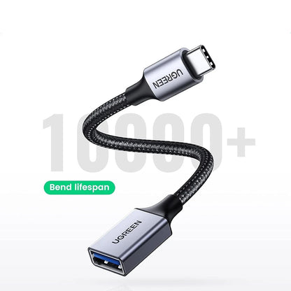 OTG-adapter USB-C - USB-A UGREEN US378 (70889), Grå