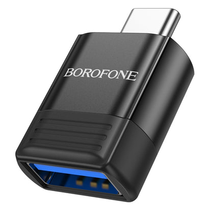 OTG-adapter USB-C - USB-A Borofone BV18, Svart