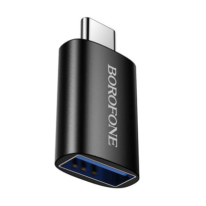 OTG-adapter USB-C - USB-A Borofone BV26C, Svart