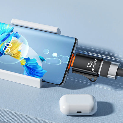 OTG-adapter USB-C - USB-A Techsuit A1 HyperPort, Svart Orange