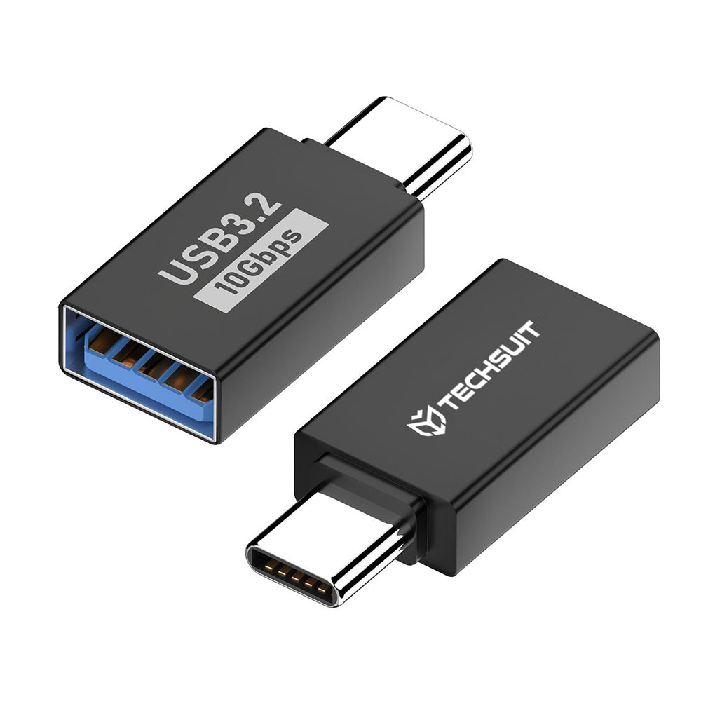 OTG-adapter USB-C - USB-A Techsuit A14 AluCoreX, Svart
