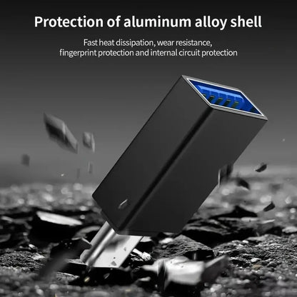 OTG-adapter USB-C - USB-A Techsuit A14 AluCoreX, Svart