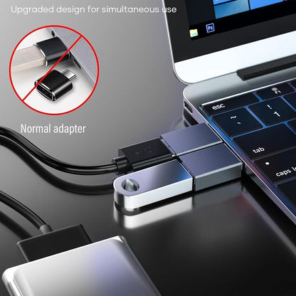 OTG-adapter USB-C - USB-A Techsuit A8 SlateVolt, Grå