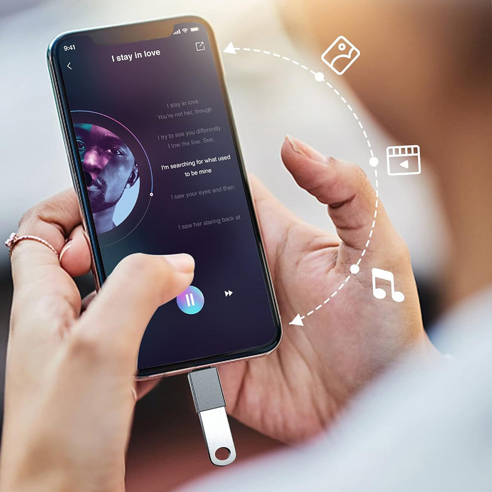 OTG-adapter USB-C - USB-A Techsuit A8 SlateVolt, Grå