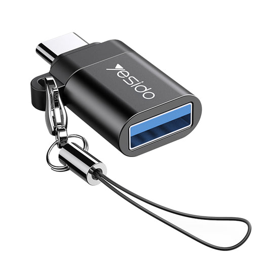 OTG-adapter USB-C - USB-A Yesido GS06, Svart