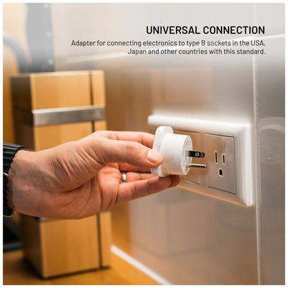 Nätverksadapter Fixed EU / UK / USA - US, Vit