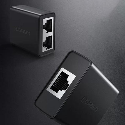 Nätverksadapter UGREEN CM210, RJ45 - 2 x RJ45, Svart