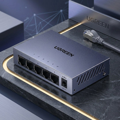 UGREEN CM933 nätverksswitch (65956EU), 5 x RJ45, svart