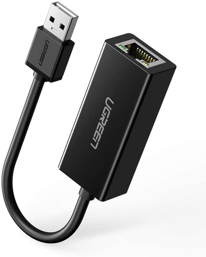 UGREEN CR110 Nätverkskort, RJ45, USB, Svart