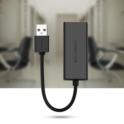 UGREEN CR110 Nätverkskort, RJ45, USB, Svart