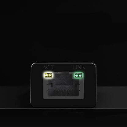 UGREEN CR110 Nätverkskort, RJ45, USB, Svart