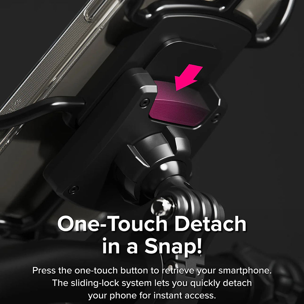 Telefonadapter Ringke Quick & Go för Cykelhållare, Set med 2 stycken, Svart