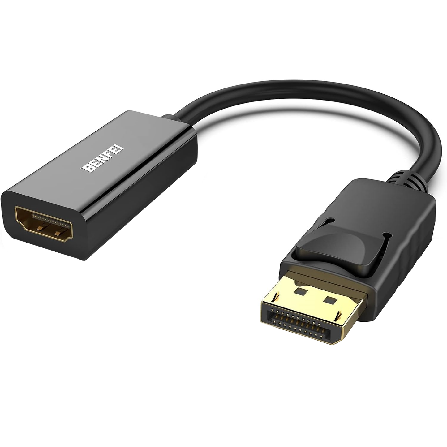 Benfei Videoadapter, DisplayPort - HDMI, 4K, Svart