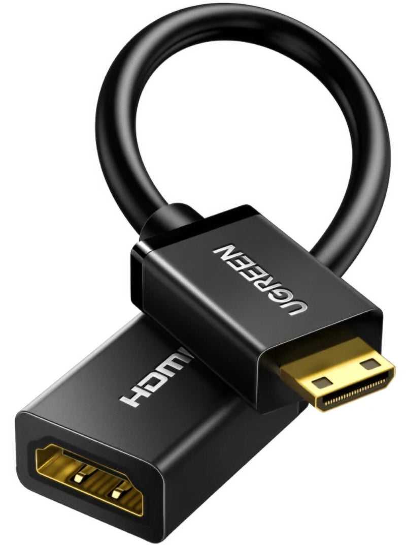 Videoadapter UGREEN 20137, miniHDMI - HDMI, 4K, Svart