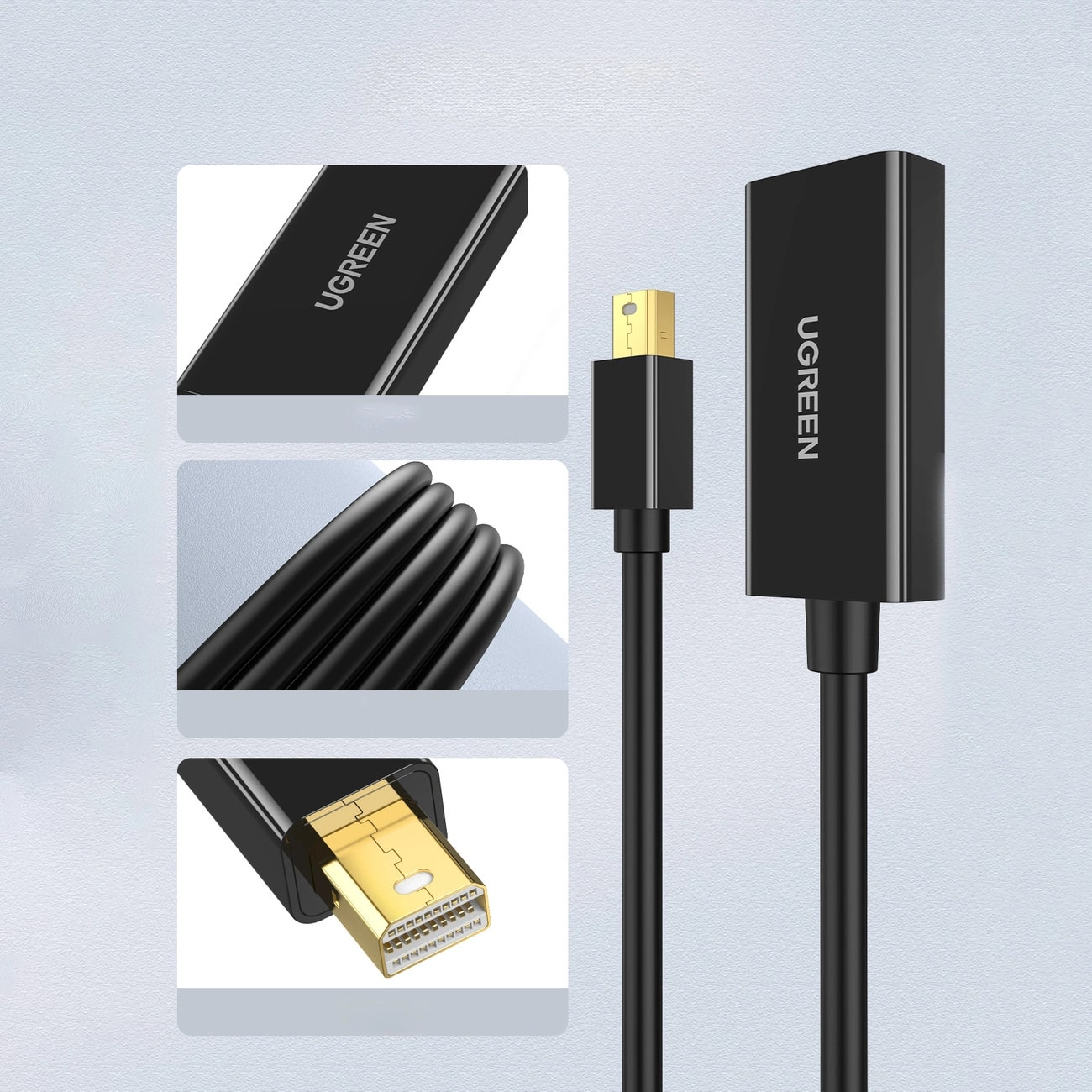 Videoadapter UGREEN MD112, MiniDisplayPort - HDMI, Svart