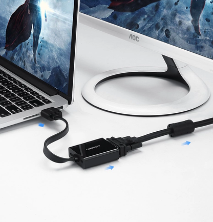UGREEN MM103 Videoadapter (40248), HDMI - VGA, 1080P, Svart