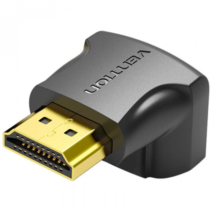 Vention Vinkelad Videoadapter, HDMI - HDMI, 4K, Svart AINB0