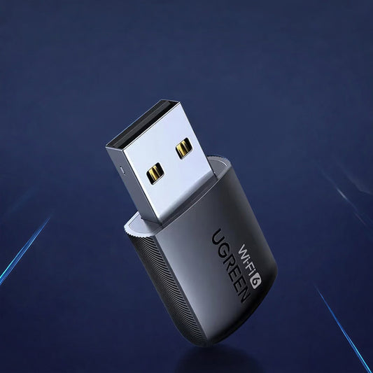 Trådlös adapter UGREEN CM762 (35264), Dual Band, Wi-Fi 6, 600Mbps, Svart