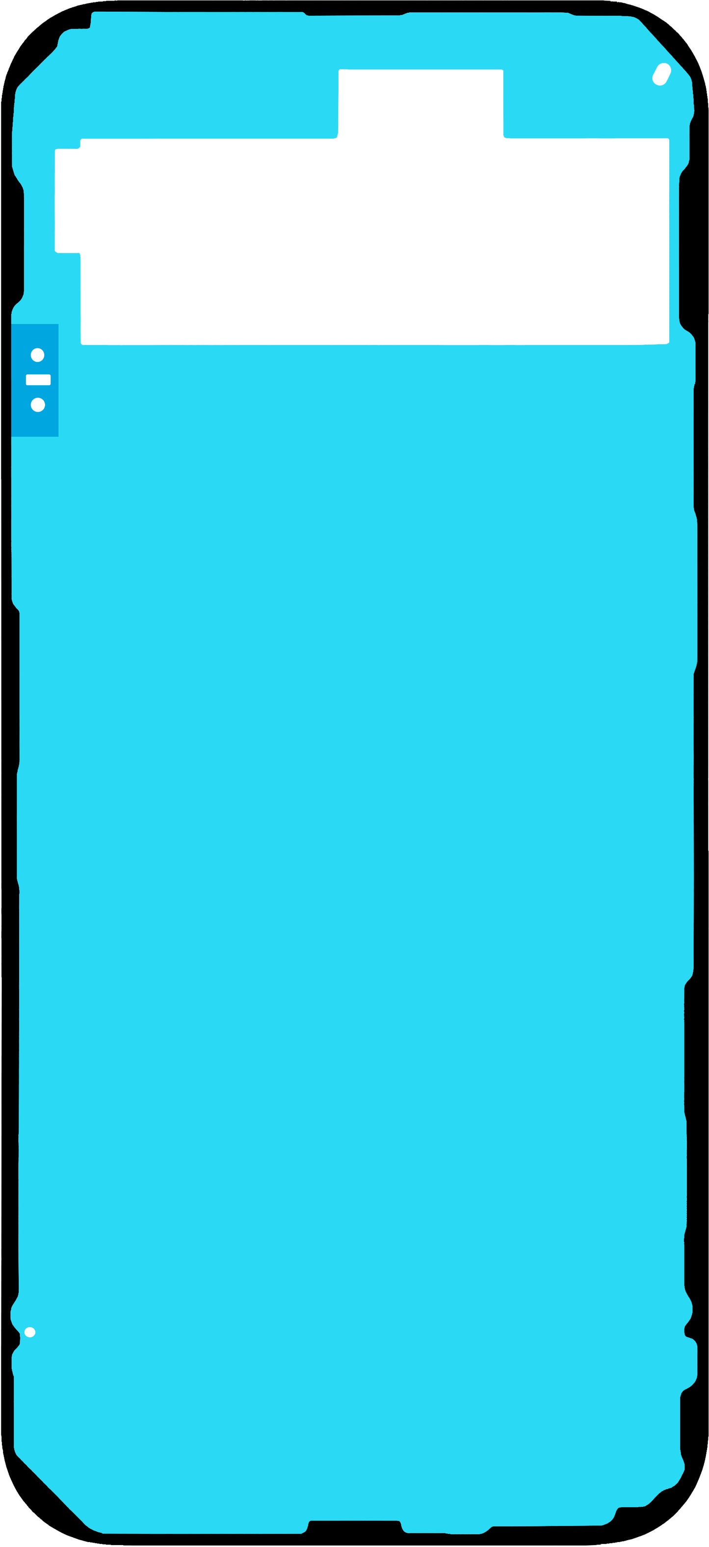 Lim för batterilucka Google Pixel 9, Service Pack G806-12941-00