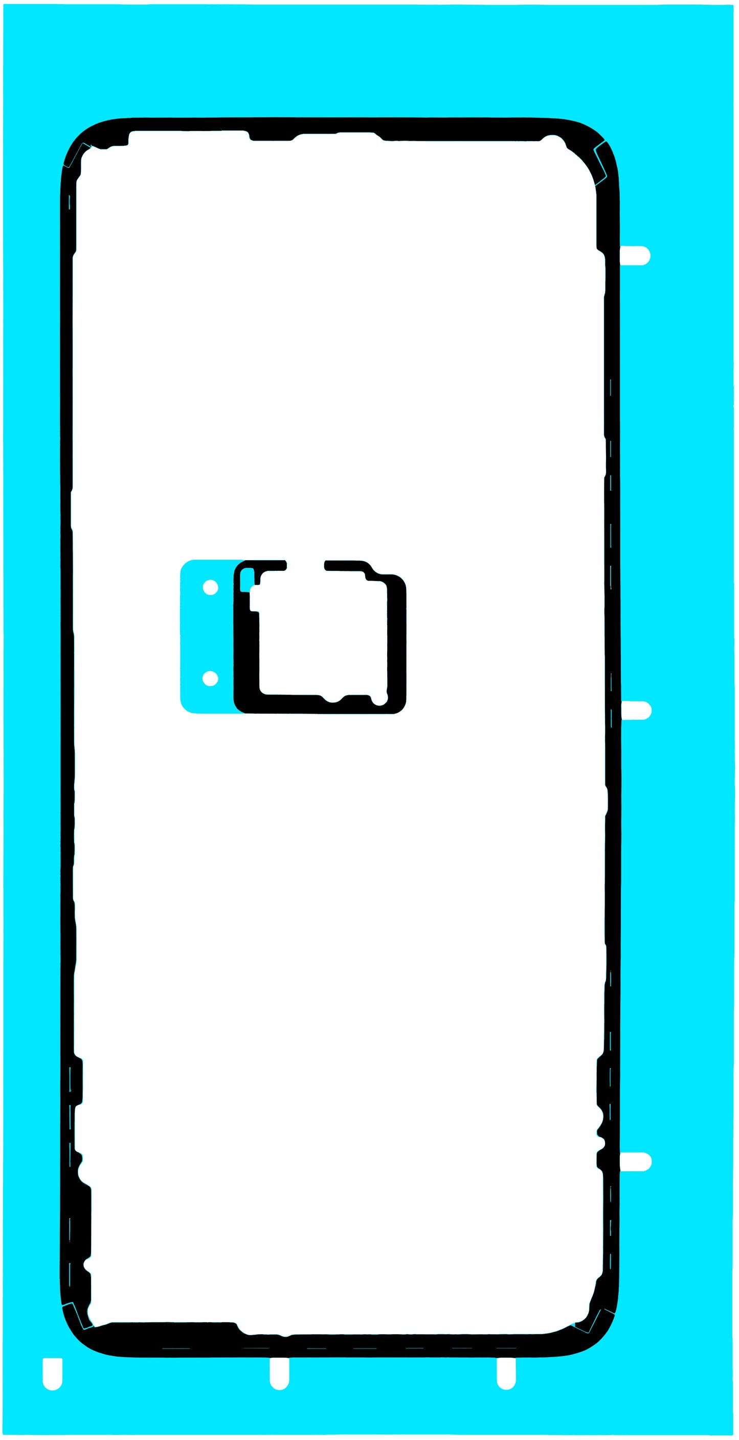 Lim för batterilucka Honor X7d 5G / 400 Smart 5G, Service Pack 9707ACBB
