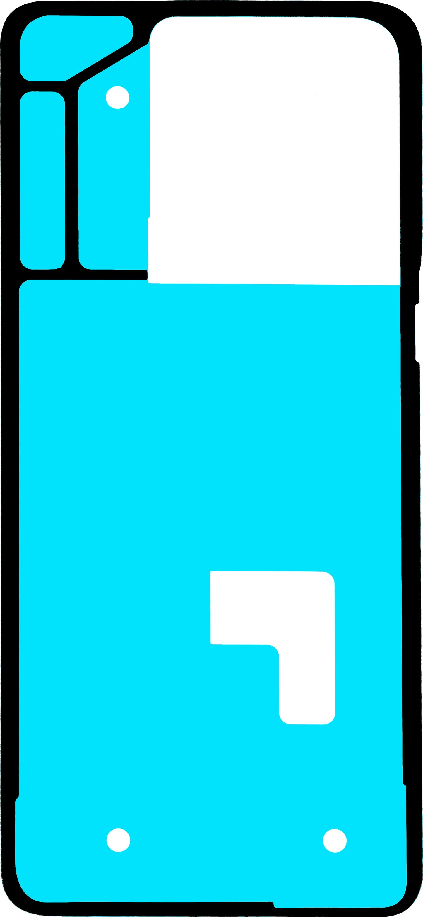 Lim för batterilucka Motorola Edge 50 Pro, Service Pack 5D78C24171