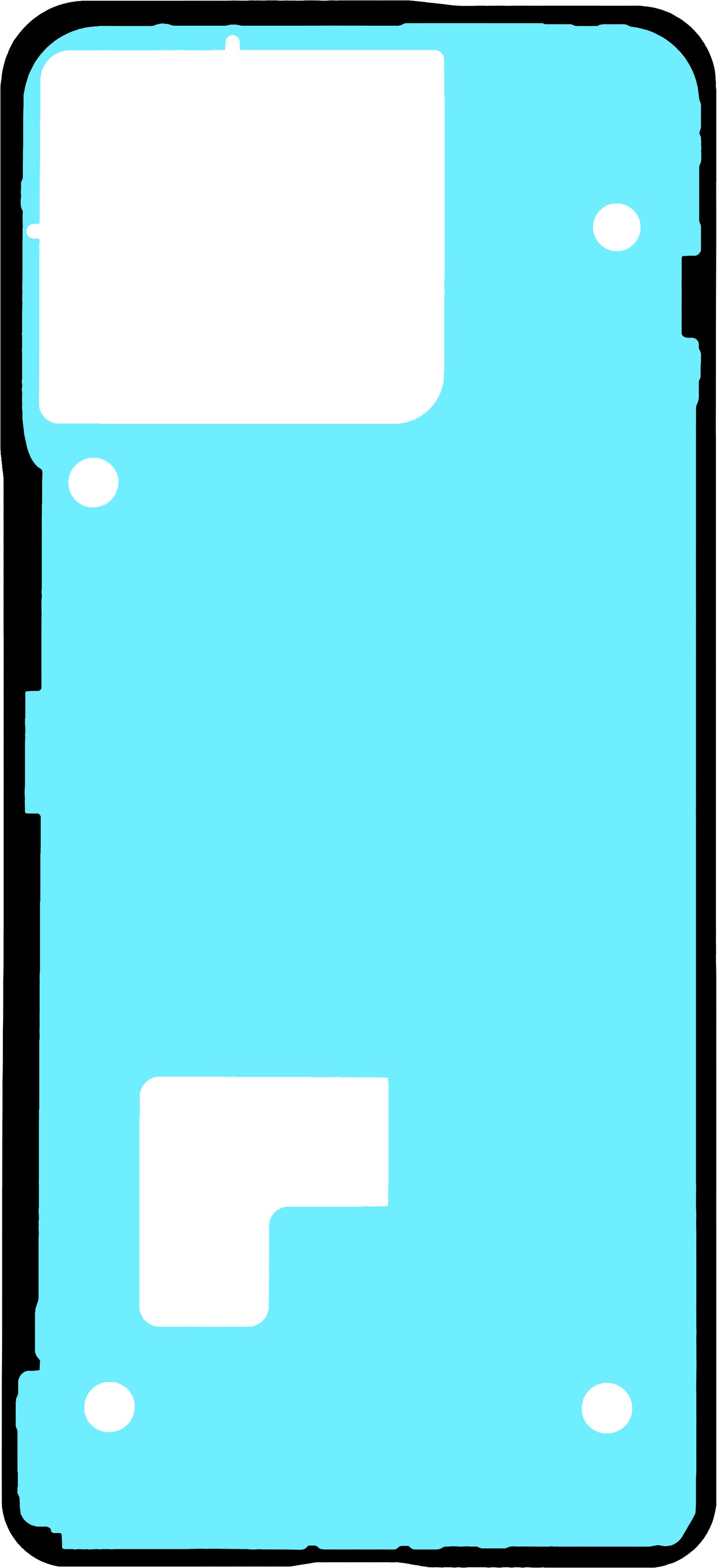 Lim för batterilucka Motorola Edge 70, Service Pack 5D78C31618