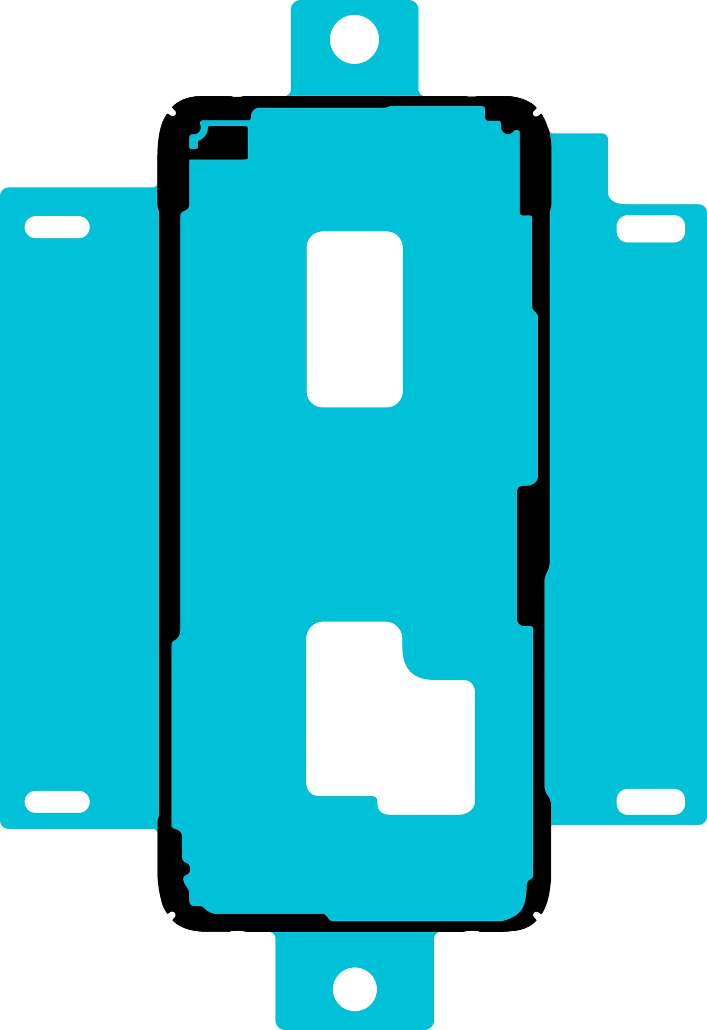 Lim för batterilucka Samsung Galaxy S20+ 5G G986 / S20+ G985, Service Pack GH02-19786A