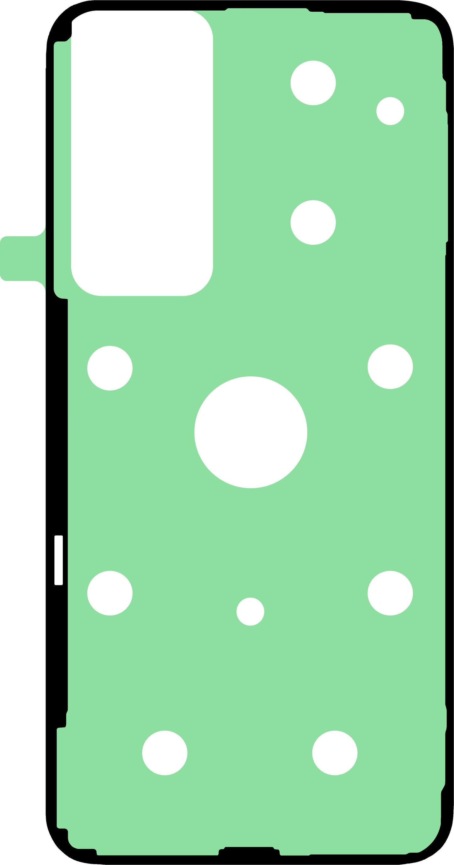 Lim för batterilucka Samsung Galaxy A54 A546, Service Pack GH02-24726A