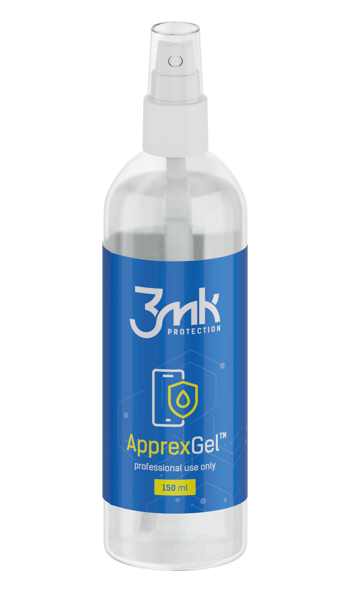 3MK ApprexGel-gel för applicering av skyddsfilm i plast/silikon, 150 ml