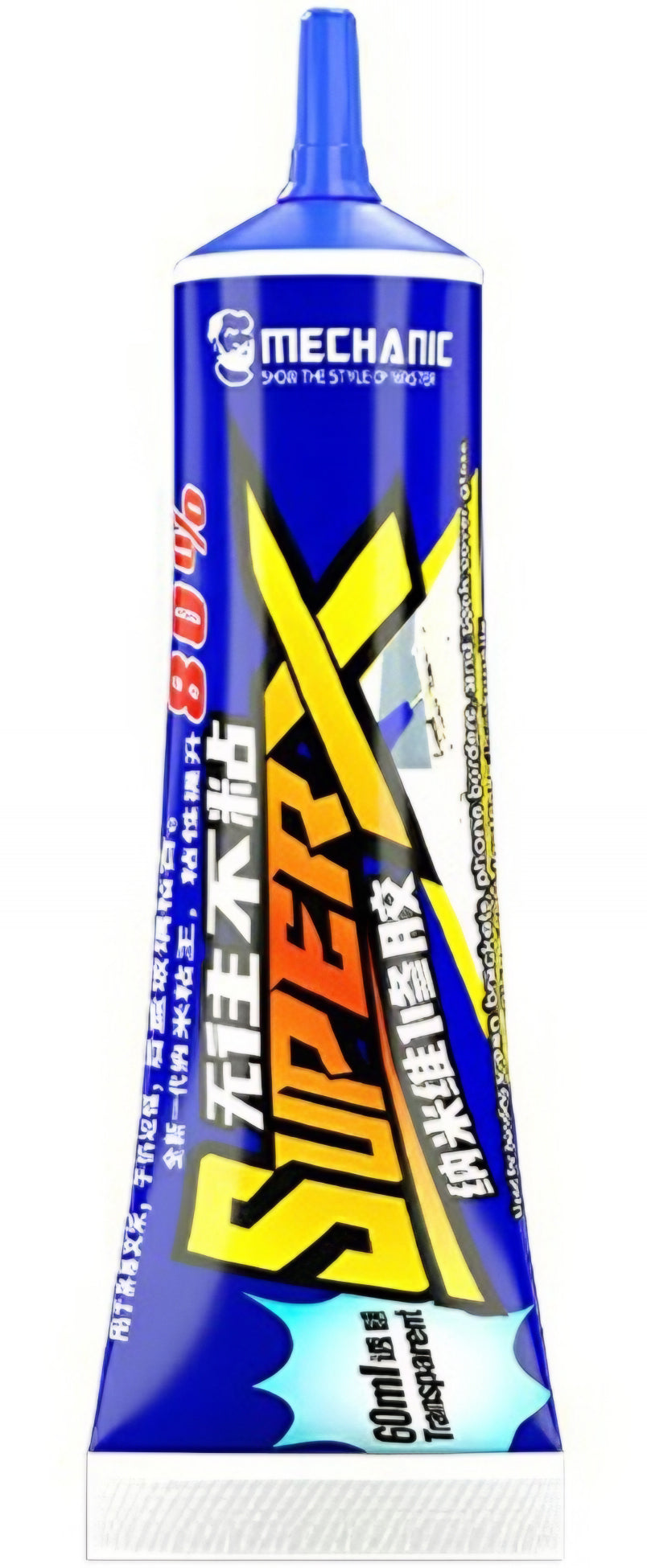 Mechanic Super X flytande lim, 60ml, transparent