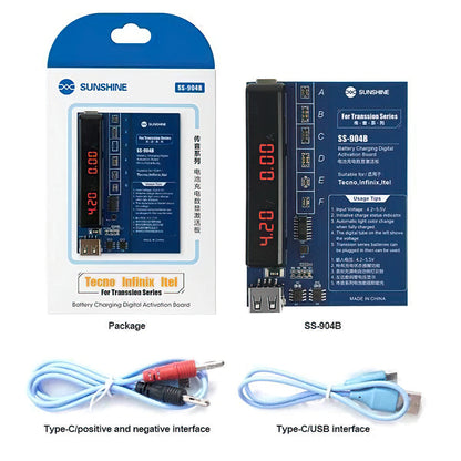 Sunshine SS-904B Board Charger for TECNO / Infinix / Itel Series, 2in1