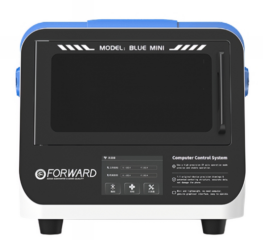 Multifunktionell laserskärmaskin Forward Mini Blue, Omsäkrad