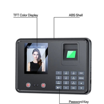 Biometrisk stämpelklocka Yesido KM30, svart