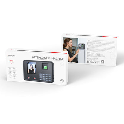 Biometrisk stämpelklocka Yesido KM30, svart
