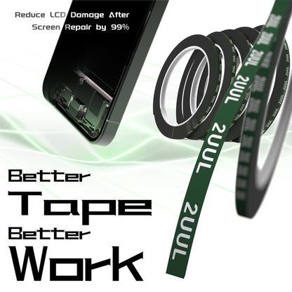 Tejp 2UUL CS02, 5mm, Svart, Set om 5 stycken