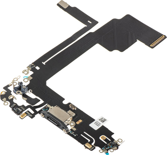 Laddningskontaktband - Mikrofon Apple iPhone 15 Pro Max, Svart