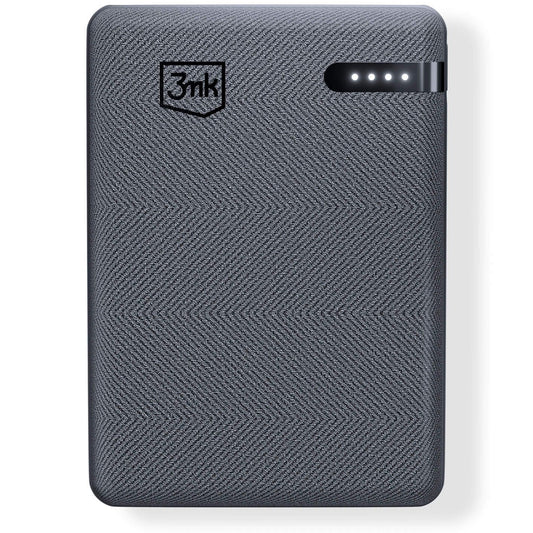 Extern batteri 3MK Pocket, 5000mAh, 12W, 1 x USB-C, Grå