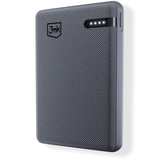 Extern batteri 3MK Pocket, 5000mAh, 12W, 1 x USB-C, Grå