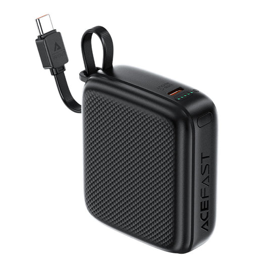 Extern batteri Acefast M15, 10000mAh, 20W, PD, 2 x USB-C, Svart