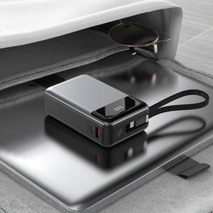 Extern batteri Acefast M21, 20000mAh, 65W, QC + PD, 1 x USB-A - 2 x USB-C, Svart