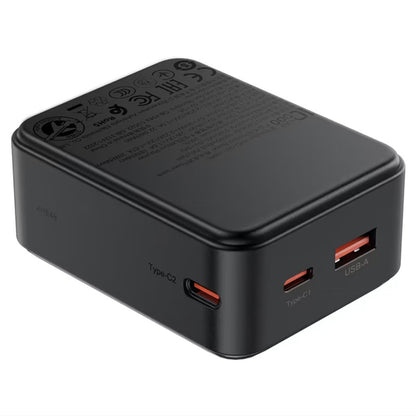 Extern batteri Acefast M28, 10000mAh, 22.5W, QC + PD, 1 x USB-A - 2 x USB-C, Svart