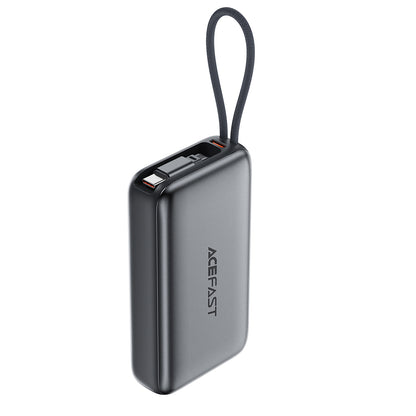 Extern batteri Acefast M32, 10000mAh, 35W, PD, 2 x USB-C, Grå